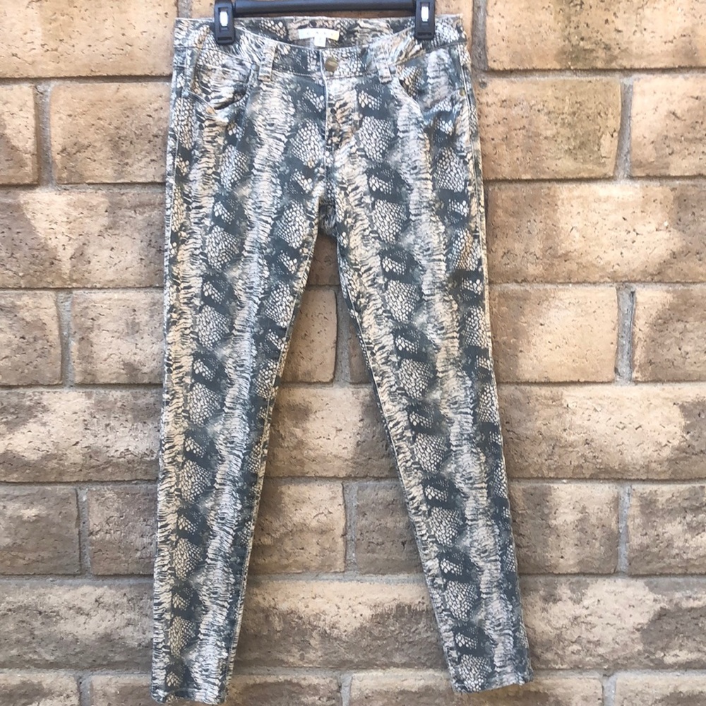 Snake skin jeans